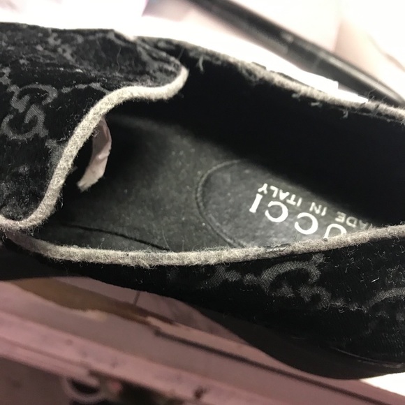 Gucci Black Suede Double G Platform Loafers - Picture 5 of 7